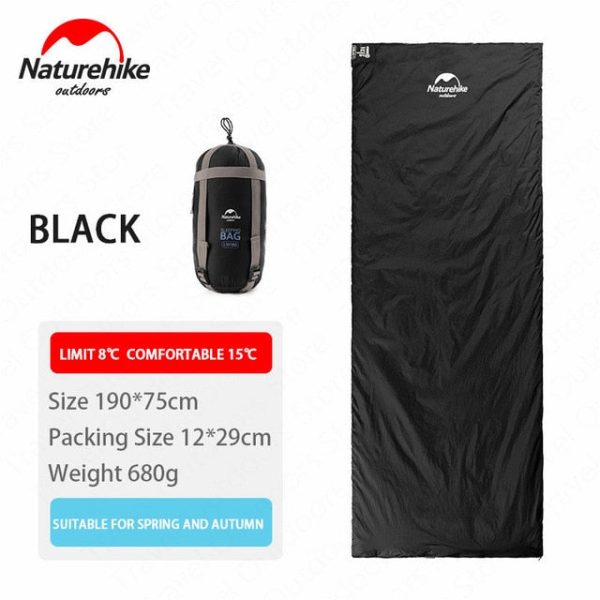 naturehike 2 persons sleeping bag envelope type splicing portable outdoor ultralight sleeping bag spring autumn camping hiking