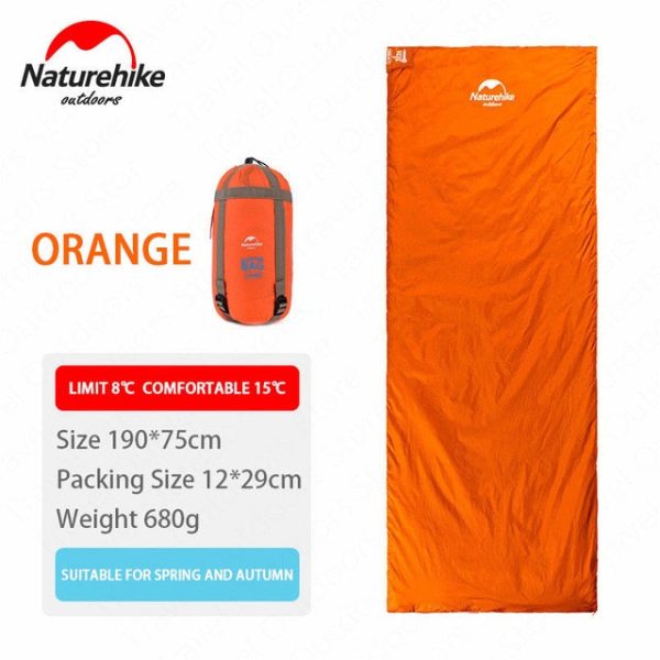 naturehike 2 persons sleeping bag envelope type splicing portable outdoor ultralight sleeping bag spring autumn camping hiking