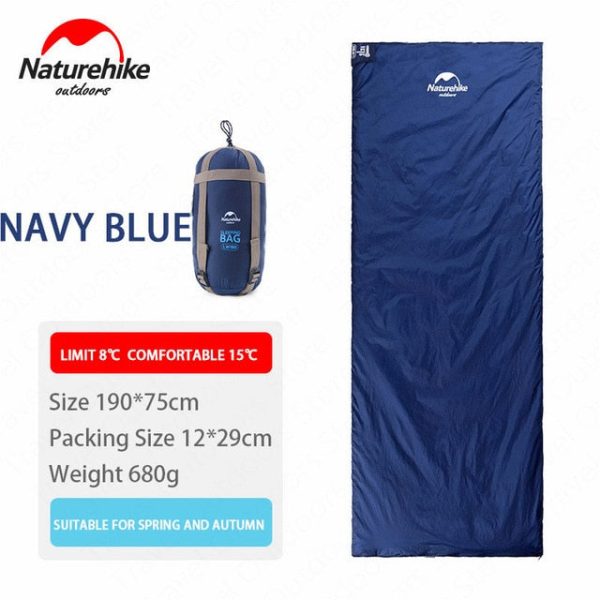 naturehike 2 persons sleeping bag envelope type splicing portable outdoor ultralight sleeping bag spring autumn camping hiking