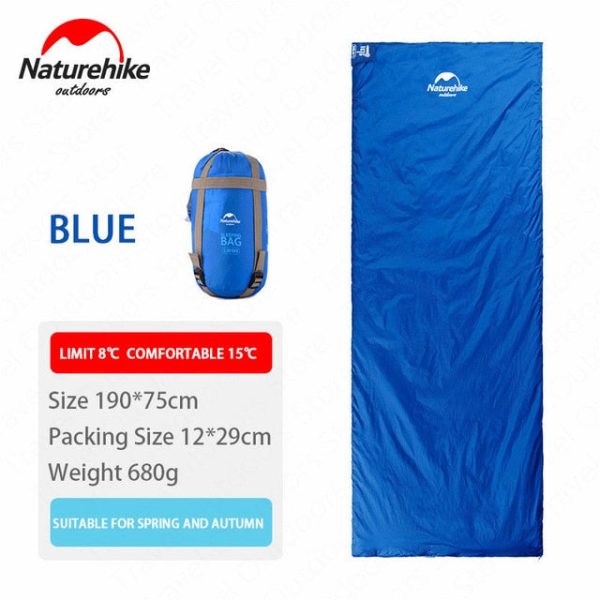naturehike 2 persons sleeping bag envelope type splicing portable outdoor ultralight sleeping bag spring autumn camping hiking