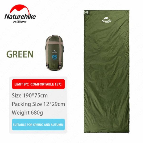 naturehike 2 persons sleeping bag envelope type splicing portable outdoor ultralight sleeping bag spring autumn camping hiking