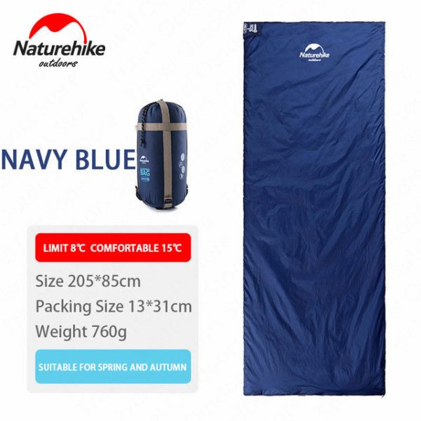 naturehike 2 persons sleeping bag envelope type splicing portable outdoor ultralight sleeping bag spring autumn camping hiking