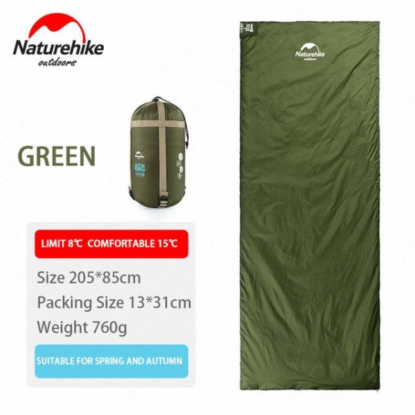 naturehike 2 persons sleeping bag envelope type splicing portable outdoor ultralight sleeping bag spring autumn camping hiking