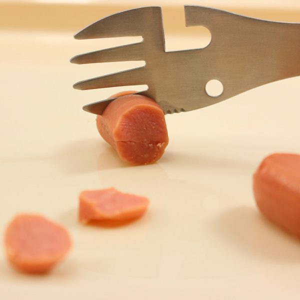 camping fork spoon multi function stainless steel cutlery