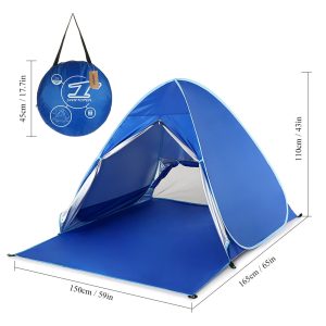 lixada automatic camping tent travel for 2 person beach tent fishing instant pop up uv protection tents outdoor camping 6 pegs