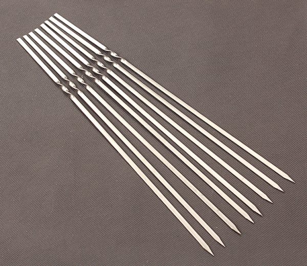15pcs stainless steel barbecue skewers