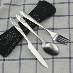 3/8pcs/set stainless steel fork spoon cutlery set