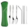 3/8pcs/set stainless steel fork spoon cutlery set