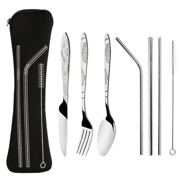 3/8pcs/set stainless steel fork spoon cutlery set
