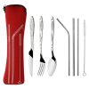 3/8pcs/set stainless steel fork spoon cutlery set