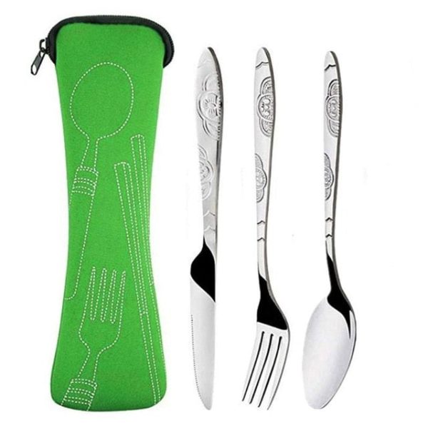 3/8pcs/set stainless steel fork spoon cutlery set