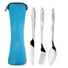 3/8pcs/set stainless steel fork spoon cutlery set