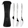 3/8pcs/set stainless steel fork spoon cutlery set