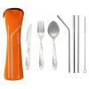 3/8pcs/set stainless steel fork spoon cutlery set