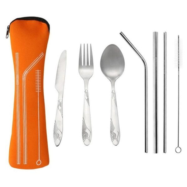 3/8pcs/set stainless steel fork spoon cutlery set