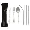 3/8pcs/set stainless steel fork spoon cutlery set