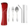 3/8pcs/set stainless steel fork spoon cutlery set