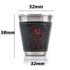 4pcs 70ml stainless steel portable travel cups