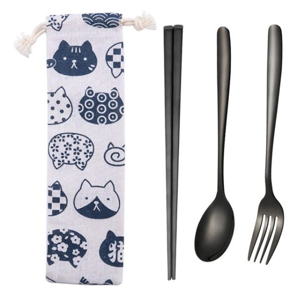 3/8pcs/set stainless steel fork spoon cutlery set