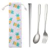 3/8pcs/set stainless steel fork spoon cutlery set