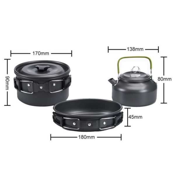 outdoor camping cookware set