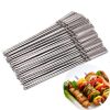 15pcs stainless steel barbecue skewers