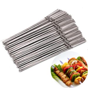15pcs stainless steel barbecue skewers