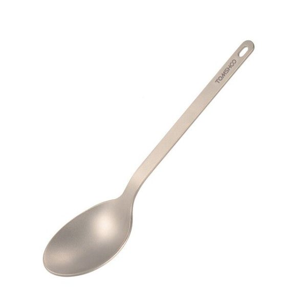titanium spoon and fork tableware set with storage sack