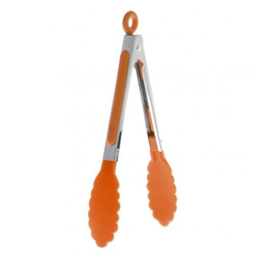 stainless steel silicone food tongs