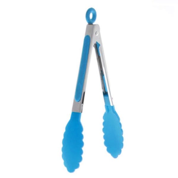 stainless steel silicone food tongs