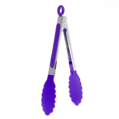 stainless steel silicone food tongs