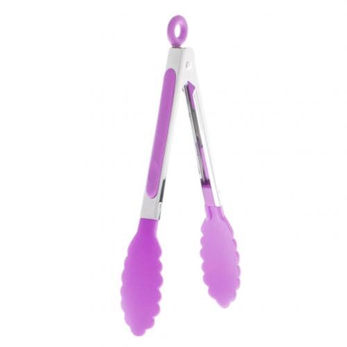 stainless steel silicone food tongs
