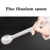 titanium long handle spork