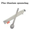 titanium long handle spork