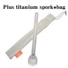 titanium long handle spork