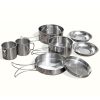 stainless steel backpacking cookware