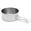 stainless steel backpacking cookware