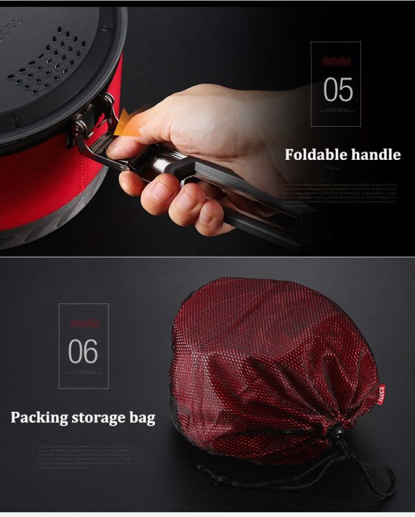 outdoor fast heating camping cookware