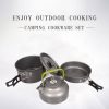 camping backpack outdoor cookware