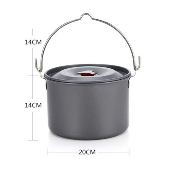 outdoor hanging pot camping cookware