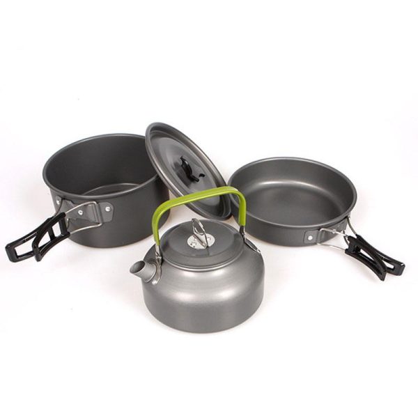 camping backpack outdoor cookware