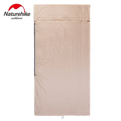 naturehike single double sleeping bag liner envelope ultra light portable cotton sleeping bag liner for outdoor camping