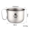 titanium milk cup cookware