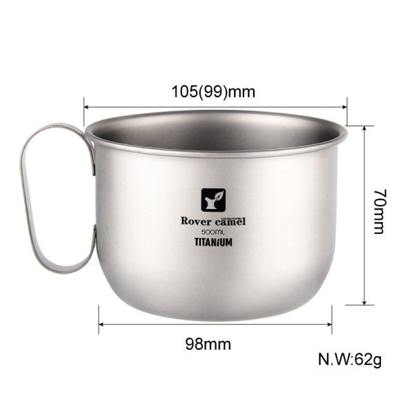 titanium milk cup cookware