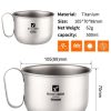 titanium milk cup cookware