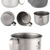 titanium milk cup cookware