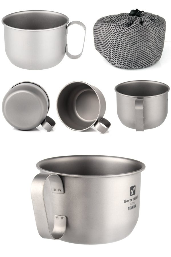 titanium milk cup cookware