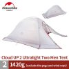 naturehike cloud up series 1 2 3 person camping tent outdoor ultralight camp equipment gear