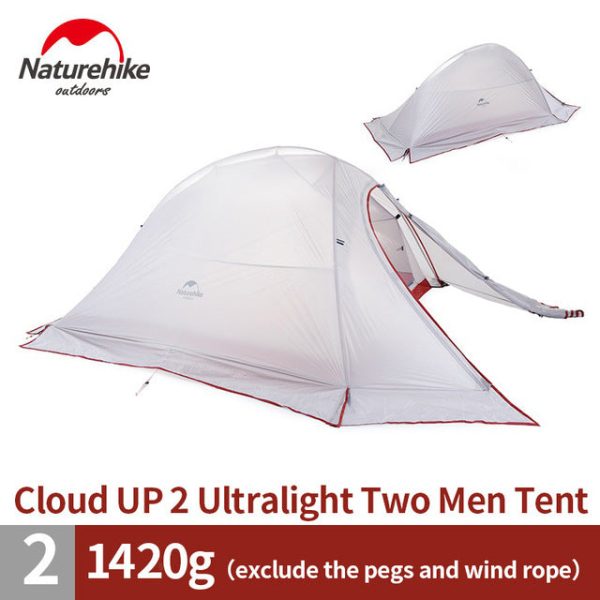 naturehike cloud up series 1 2 3 person camping tent outdoor ultralight camp equipment gear