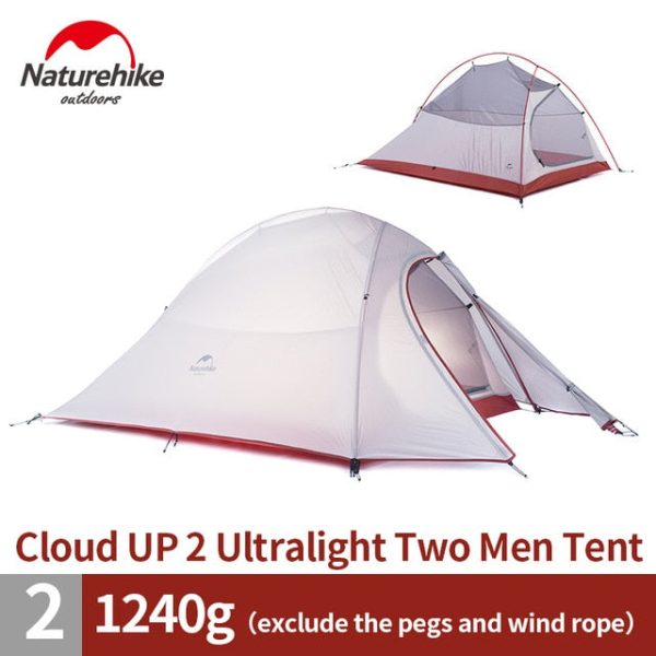naturehike cloud up series 1 2 3 person camping tent outdoor ultralight camp equipment gear